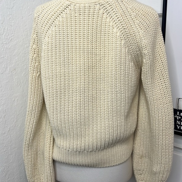 Everlane Cream V-Neck Cardigan Size XXS - Picture 6 of 10